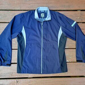 %Footjoy Dryjoys Hydrolite Jacket Golf Rain Size Small, Navy Blue Men